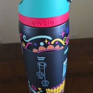 Owala Colorful Floral Stainless Water Bottle - Teal & Pink Accents